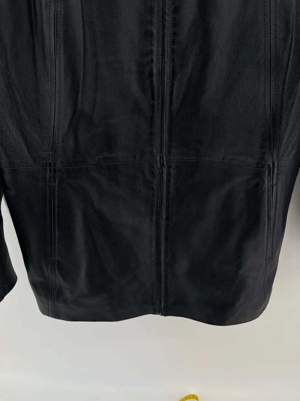 Worthington Women's Black Leather Zip-Front Jacket XL Business Contemporary - Picture 3 of 9